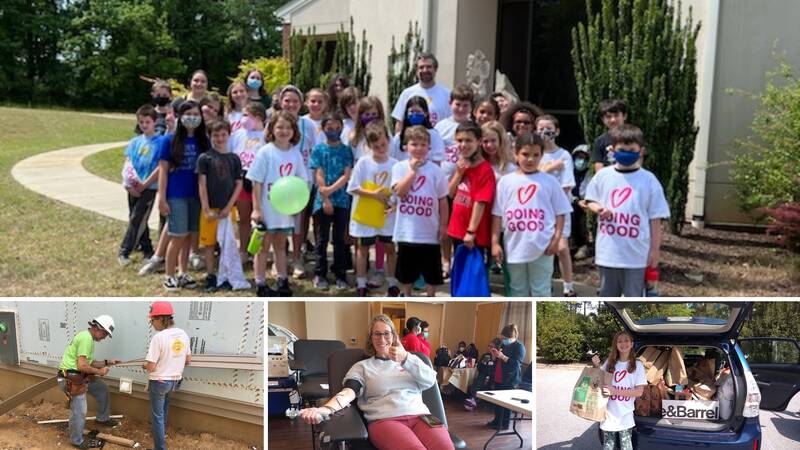 Beth Shalom members participating in Good Deeds Day 2022
